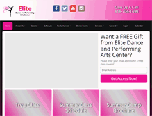 Tablet Screenshot of elitedancepac.com